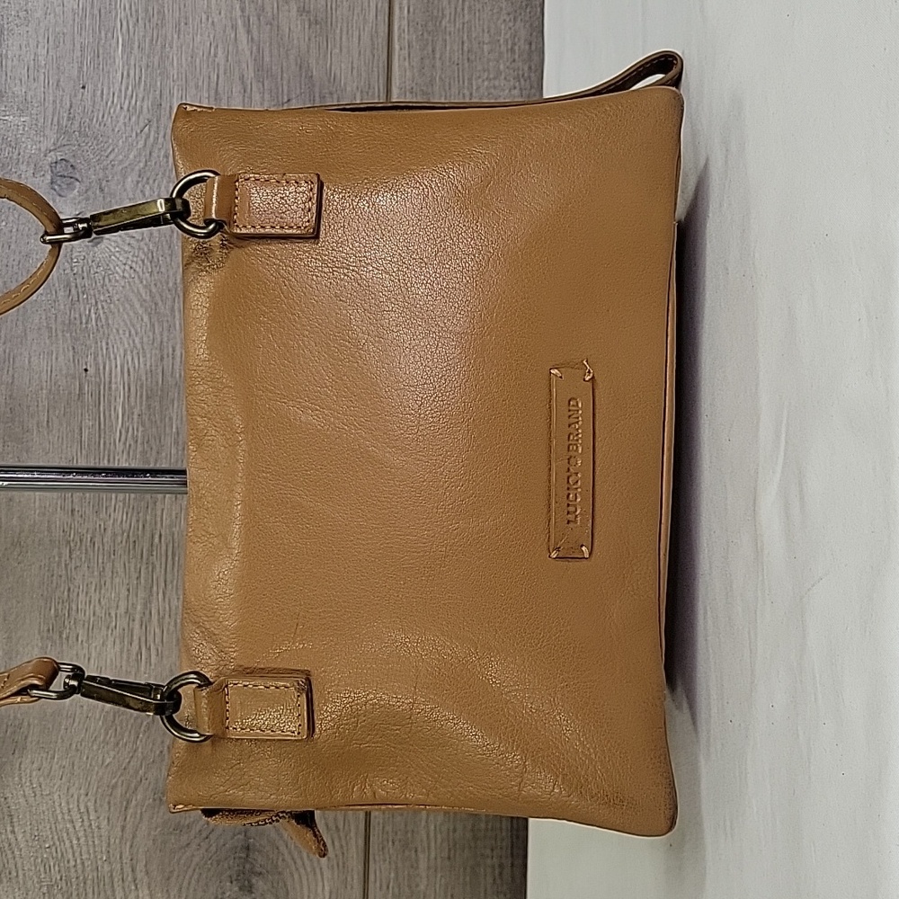 Lucky Brand Tan Leather Crossbody Bag - Picture 4 of 13